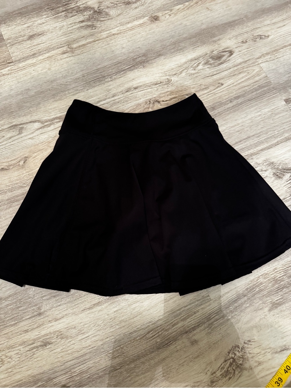 Women's Black Flared Skort with Wide Waistband size M